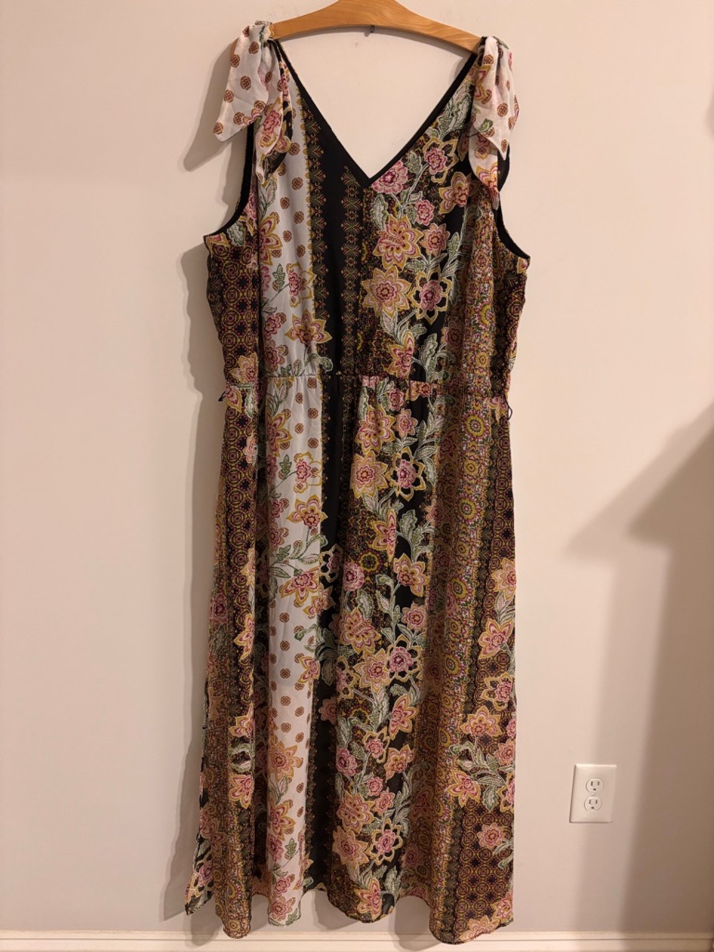 Lane Bryant Sleeveless V-neck Maxi Dress